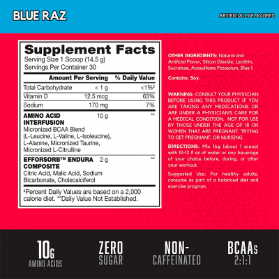 BSN AMINOx 435 g Blue Raz BSN AMINOx 435 g Blue Raz