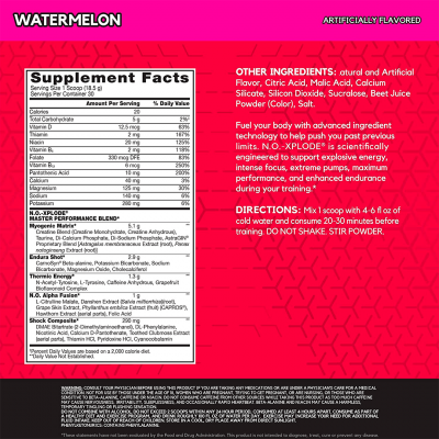 BSN N.O.-XPLODE 555 g Watermelon BSN N.O.-XPLODE 555 g Watermelon