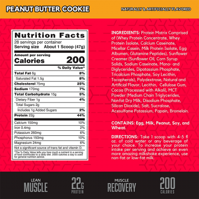 BSN SYNTHA-6 1.32 kg Peanut Butter Cookie BSN SYNTHA-6 1.32 kg Peanut Butter Cookie