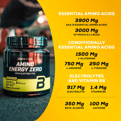 BioTechUSA Amino Energy Zero with Electrolytes 360 g Pineapple mango BioTechUSA Amino Energy Zero with Electrolytes 360 g Pineapple mango