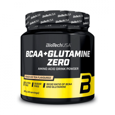 BioTechUSA BCAA+Glutamine Zero 480 g Peach ice tea BioTechUSA BCAA+Glutamine Zero 480 g Peach ice tea