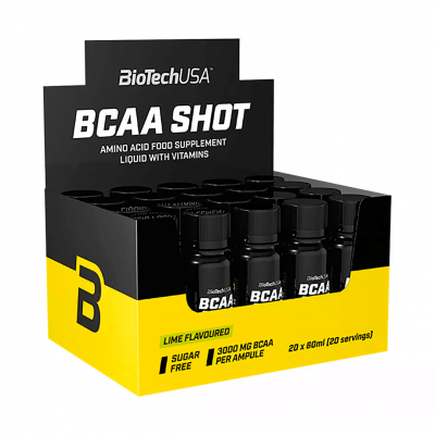 BioTechUSA BCAA Shot 20x60 ml Lime BioTechUSA BCAA Shot 20x60 ml Lime