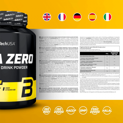 BioTechUSA BCAA Zero 180 g Peach ice tea BioTechUSA BCAA Zero 180 g Peach ice tea