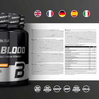 BioTechUSA Black Blood NOX+ 340 g Blood orange BioTechUSA Black Blood NOX+ 340 g Blood orange