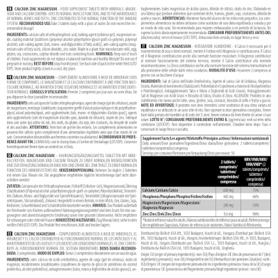 BioTechUSA Calcium Zinc Magnesium 100 tabs BioTechUSA Calcium Zinc Magnesium 100 tabs