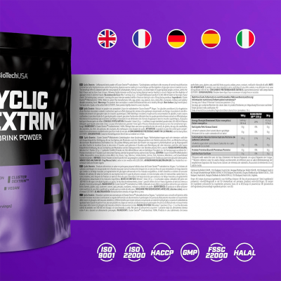 BioTechUSA Cyclic Dextrin 1000 g Unflavoured BioTechUSA Cyclic Dextrin 1000 g Unflavoured