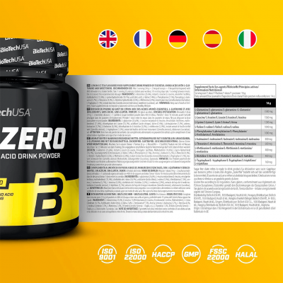 BioTechUSA EAA Zero 350 g Lemon ice tea BioTechUSA EAA Zero 350 g Lemon ice tea