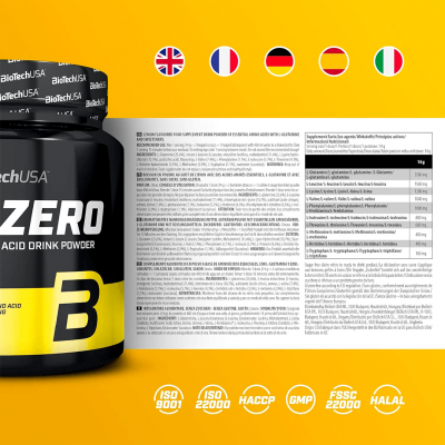 BioTechUSA EAA Zero 182 g Lemon BioTechUSA EAA Zero 182 g Lemon