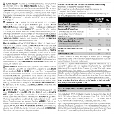 BioTechUSA Glutamine Zero 300 g Peach ice tea BioTechUSA Glutamine Zero 300 g Peach ice tea