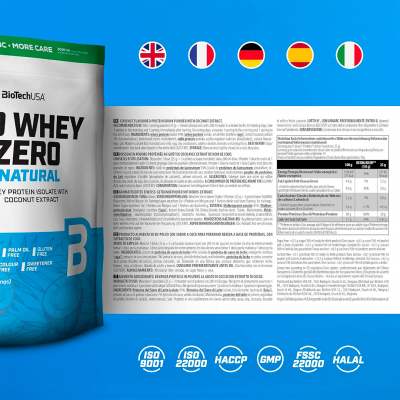 BioTechUSA IsoWhey Zero Natural 1000 g Coconut BioTechUSA IsoWhey Zero Natural 1000 g Coconut