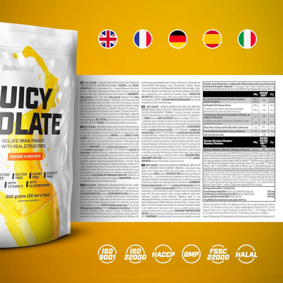BioTechUSA Juicy Isolate 500 g Orange BioTechUSA Juicy Isolate 500 g Orange