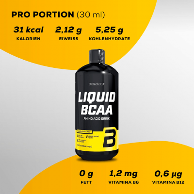 BioTechUSA Liquid BCAA 1000 ml Lemon BioTechUSA Liquid BCAA 1000 ml Lemon