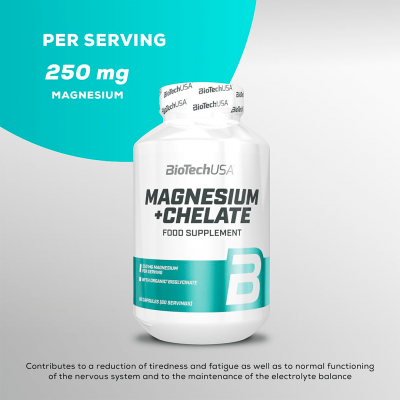 BioTechUSA Magnesium + Chelate 60 caps BioTechUSA Magnesium + Chelate 60 caps