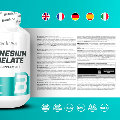 BioTechUSA Magnesium + Chelate 60 caps BioTechUSA Magnesium + Chelate 60 caps