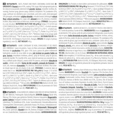 BioTechUSA Nuts and Fruits Bar 40 g Nuts and Fruits BioTechUSA Nuts and Fruits Bar 40 g Nuts and Fruits