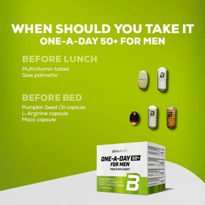 BioTechUSA One A Day 50+ for men 30 pack BioTechUSA One A Day 50+ for men 30 pack