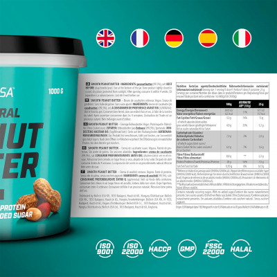BioTechUSA Peanut Butter 1000 g Smooth BioTechUSA Peanut Butter 1000 g Smooth