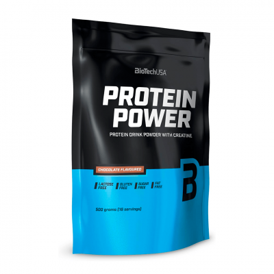 BioTechUSA Protein Power 500 g Chocolate BioTechUSA Protein Power 500 g Chocolate