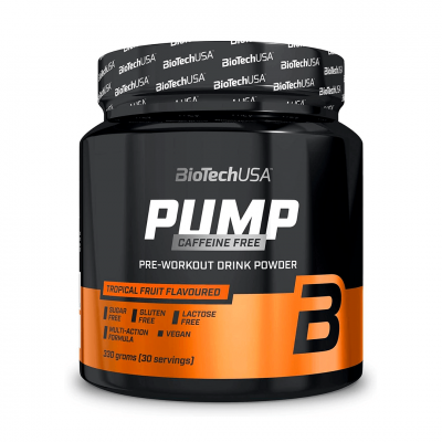 BioTechUSA Pump Caffeine free 330 g Tropical fruit BioTechUSA Pump Caffeine free 330 g Tropical fruit