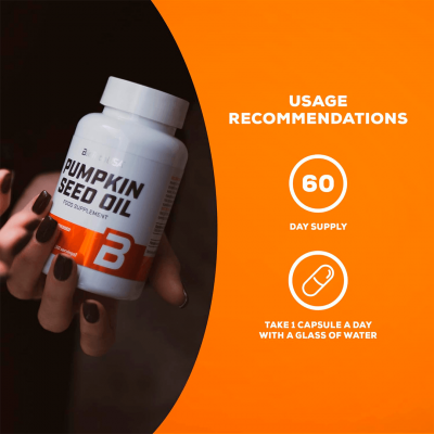 BioTechUSA Pumpkin Seed Oil 60 caps BioTechUSA Pumpkin Seed Oil 60 caps