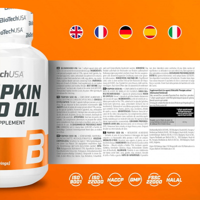 BioTechUSA Pumpkin Seed Oil 60 caps BioTechUSA Pumpkin Seed Oil 60 caps