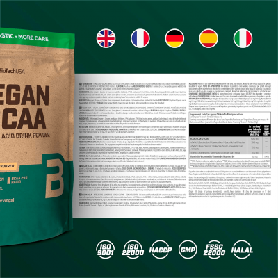 BioTechUSA Vegan BCAA 360 g Peach ice tea BioTechUSA Vegan BCAA 360 g Peach ice tea