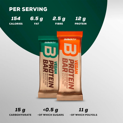 BioTechUSA Vegan Protein Bar 50 g Chocolate BioTechUSA Vegan Protein Bar 50 g Chocolate