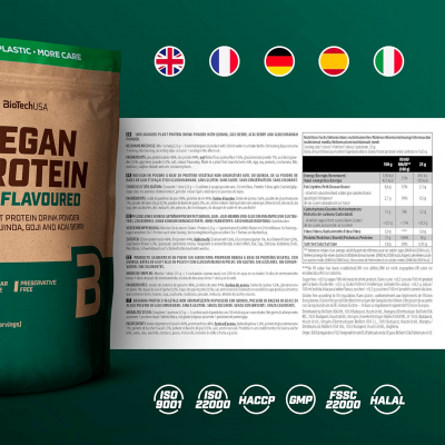 BioTechUSA Vegan Protein 500 g Unflavoured BioTechUSA Vegan Protein 500 g Unflavoured