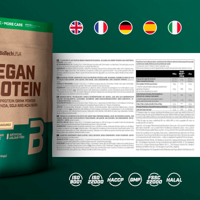 BioTechUSA Vegan Protein 500 g Vanilla cookie BioTechUSA Vegan Protein 500 g Vanilla cookie