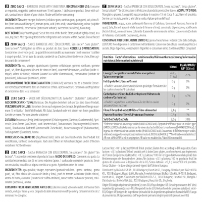 BioTechUSA Zero Sauce 350 ml Barbecue BioTechUSA Zero Sauce 350 ml Barbecue