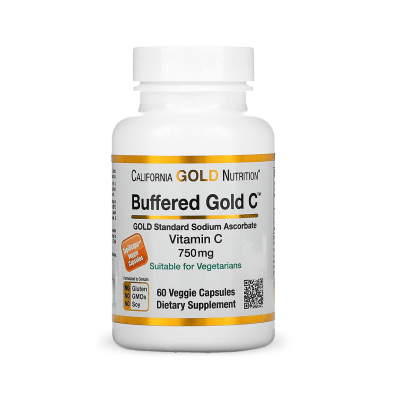 California Gold Nutrition Buffered Vitamin C 750 mg 60 caps California Gold Nutrition Buffered Vitamin C 750 mg 60 caps