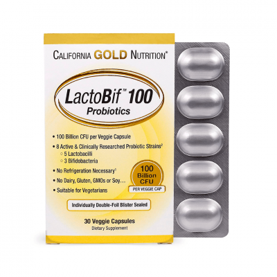 California Gold Nutrition LactoBif Probiotics 100 Billion CFU 30 caps California Gold Nutrition LactoBif Probiotics 100 Billion CFU 30 caps