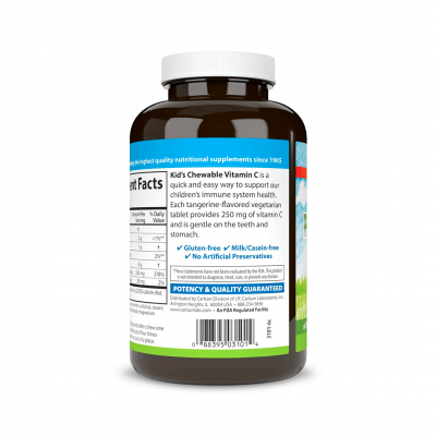 Carlson Labs Kid's Chewable Vitamin C 250 mg 120 tab Carlson Labs Kid's Chewable Vitamin C 250 mg 120 tab