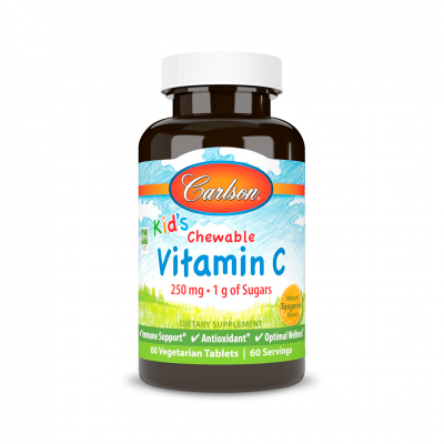 Carlson Labs Kid's Chewable Vitamin C 250 mg 60 tab Carlson Labs Kid's Chewable Vitamin C 250 mg 60 tab