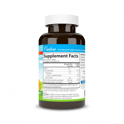 Carlson Labs Kid's Chewable Vitamin C 250 mg 60 tab Carlson Labs Kid's Chewable Vitamin C 250 mg 60 tab