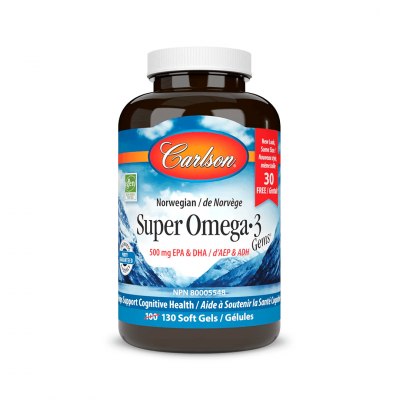 Carlson Labs Super Omega-3 Gems 1200 mg 130 softgels Carlson Labs Super Omega-3 Gems 1200 mg 130 softgels