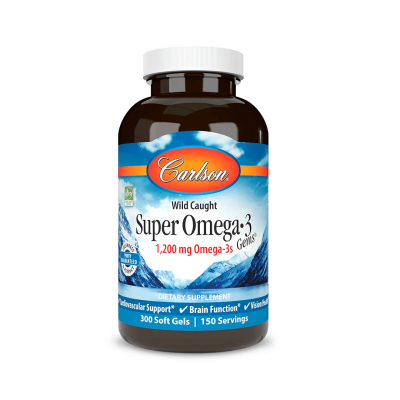 Carlson Labs Super Omega-3 Gems 1200 mg 300 softgels Carlson Labs Super Omega-3 Gems 1200 mg 300 softgels