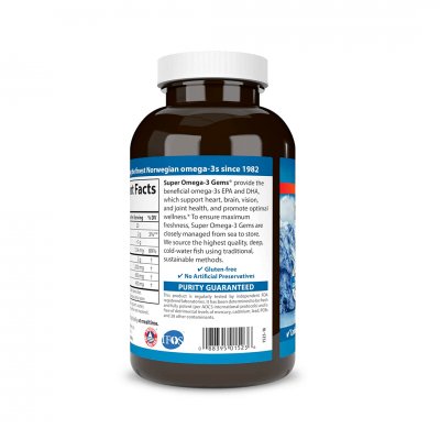 Carlson Labs Super Omega-3 Gems 1200 mg 300 softgels Carlson Labs Super Omega-3 Gems 1200 mg 300 softgels
