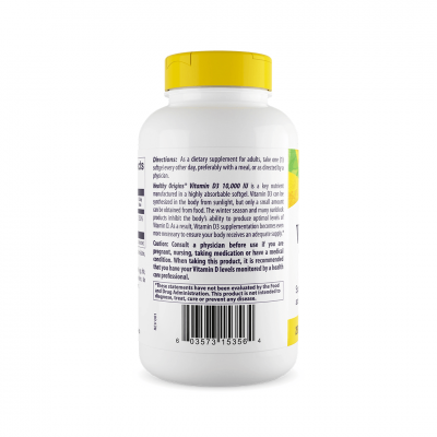 Healthy Origins Vitamin D3 10000 IU 360 softgels Healthy Origins Vitamin D3 10000 IU 360 softgels