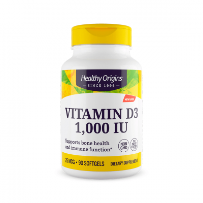 Healthy Origins Vitamin D3 1000 IU 90 softgels Healthy Origins Vitamin D3 1000 IU 90 softgels