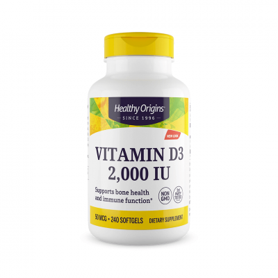 Healthy Origins Vitamin D3 2000 IU 240 softgels Healthy Origins Vitamin D3 2000 IU 240 softgels