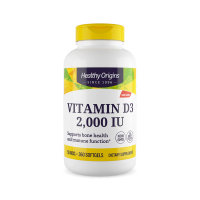 Healthy Origins Vitamin D3 2000 IU 360 softgels Healthy Origins Vitamin D3 2000 IU 360 softgels