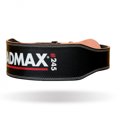 MadMax Пояс для тяжелой атлетики MFB-245 Full leather кожа черный M MadMax Пояс для тяжелой атлетики MFB-245 Full leather кожа черный M