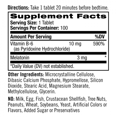 Natrol Melatonin 3 mg Time Release 100 tab Natrol Melatonin 3 mg Time Release 100 tab