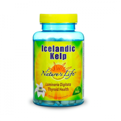 Nature's Life Icelandic Kelp 500 tab / Йод з ламінарії Nature's Life Icelandic Kelp 500 tab / Йод з ламінарії