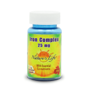 Nature's Life Iron Complex 25 mg 50 caps / Хелатне залізо з кофакторами