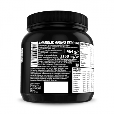 Olimp Anabolic Amino 5500 Mega Caps 400 caps Olimp Anabolic Amino 5500 Mega Caps 400 caps