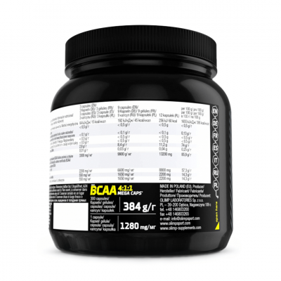 Olimp BCAA 4:1:1 Mega Caps 300 caps Olimp BCAA 4:1:1 Mega Caps 300 caps