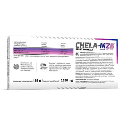 Olimp Chela-MZB Sport Formula Mega Caps 60 caps Olimp Chela-MZB Sport Formula Mega Caps 60 caps