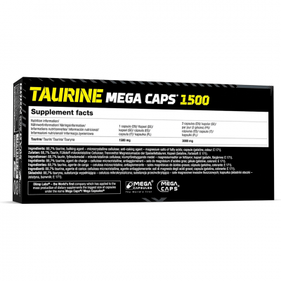 Olimp Taurine 1500 Mega Caps 120 caps Olimp Taurine 1500 Mega Caps 120 caps